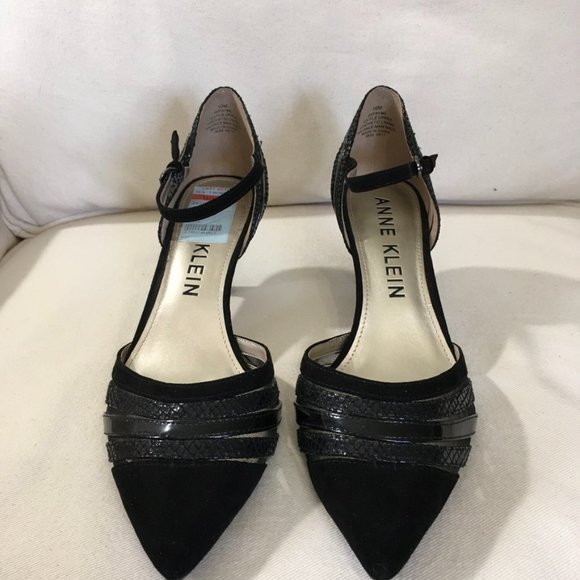 Anne Klein Fayme Black Pumps Sz 10M - Picture 2 of 8